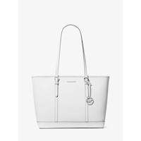 Michael Kors Bolso tote grande de piel saffiano Jet Set Travel | Blanco óptico
